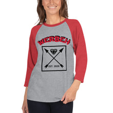 Load image into Gallery viewer, WERBEH 3/4 sleeve raglan shirt
