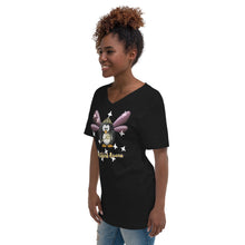 Load image into Gallery viewer, WERBEH Certified Queen woman Short Sleeve V-Neck T-Shirt
